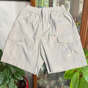 Nike cream cargo shorts mens